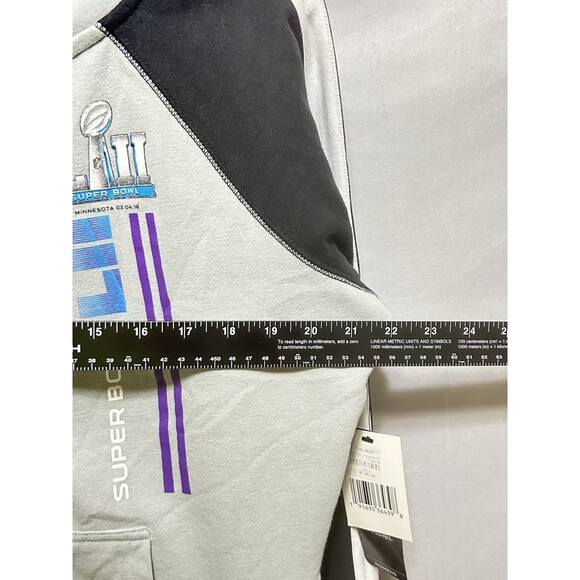 NFL Super Bowl Minnesota 2018 Womens M Fleece Sweatshirt‎ Hooded Jacket NWT - Picture 4 of 11